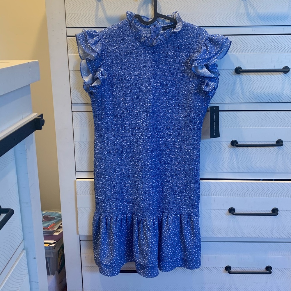 French Connect High-End Blue Floral Dress!